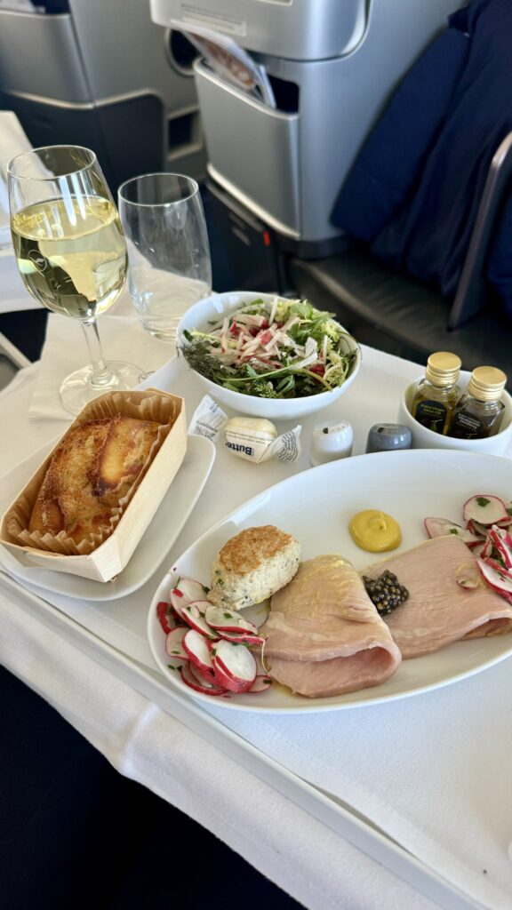 lufthansa 747 business class meal starter