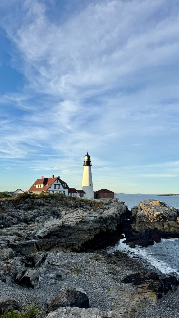 portland maine head light road trip stop
