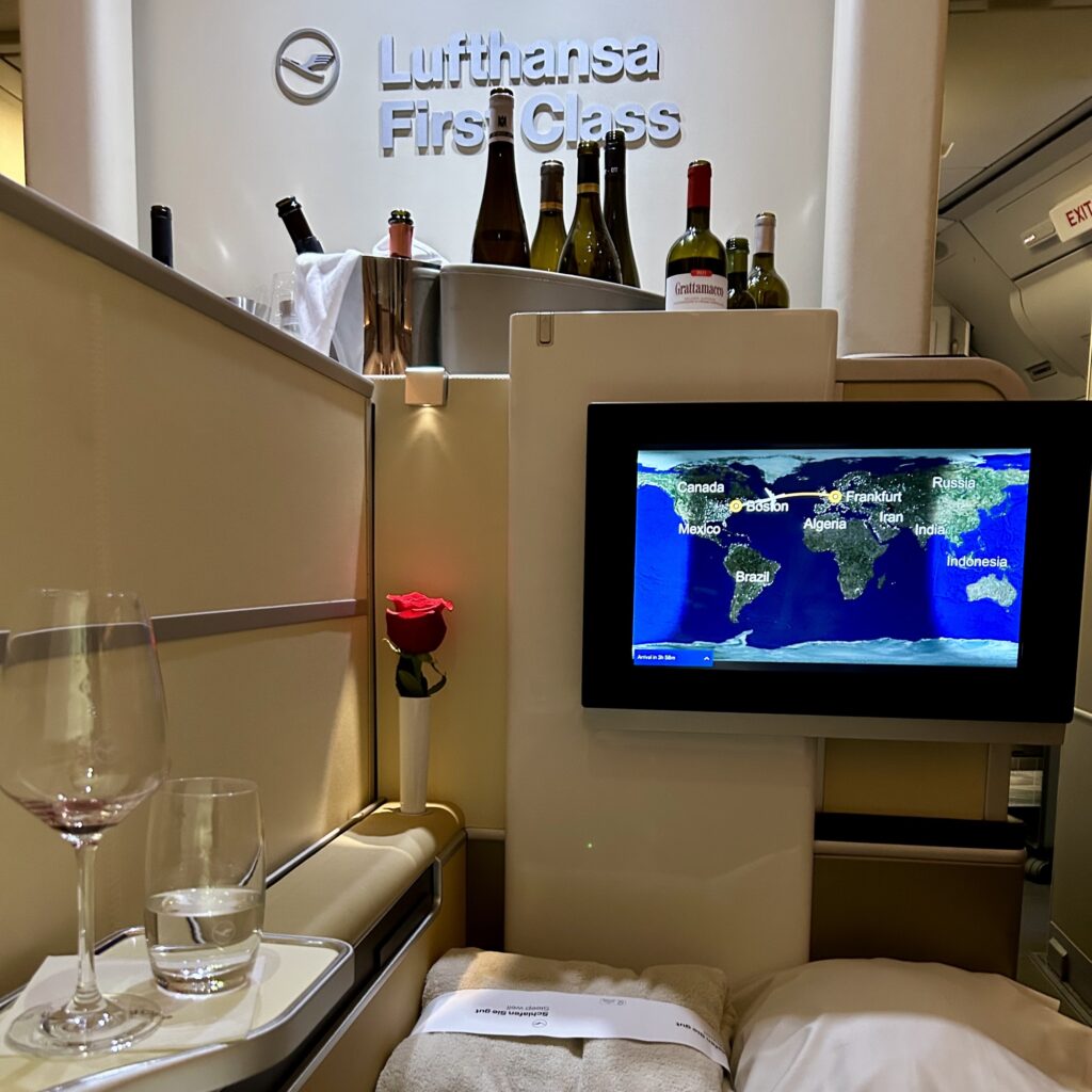 First Class divider detail