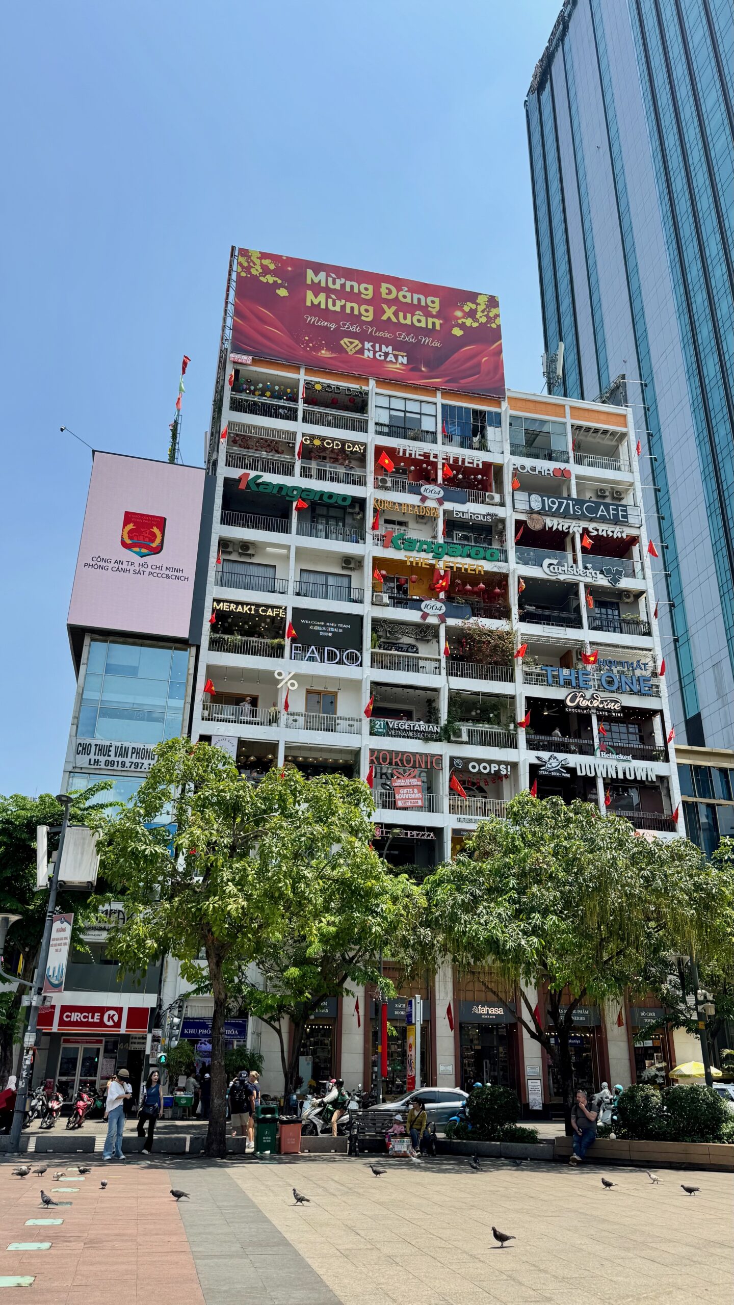 The Cafe Apartment building on Nguyen Hue, Saigon