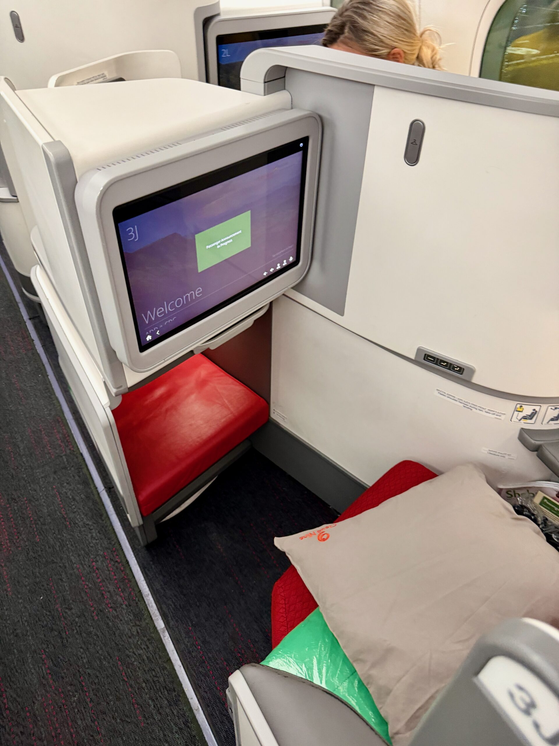 Wider view of the Ethiopian Airlines Cloud Nine cabin
