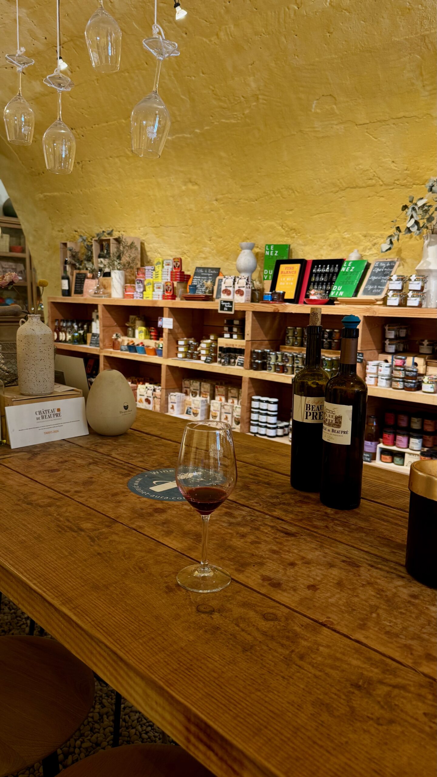 Wine tasting at Château de Beaupré